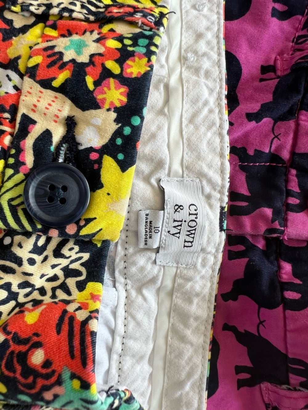 crown & ivy Multicolor Floral Print Women's Shorts - Picture 2 of 2